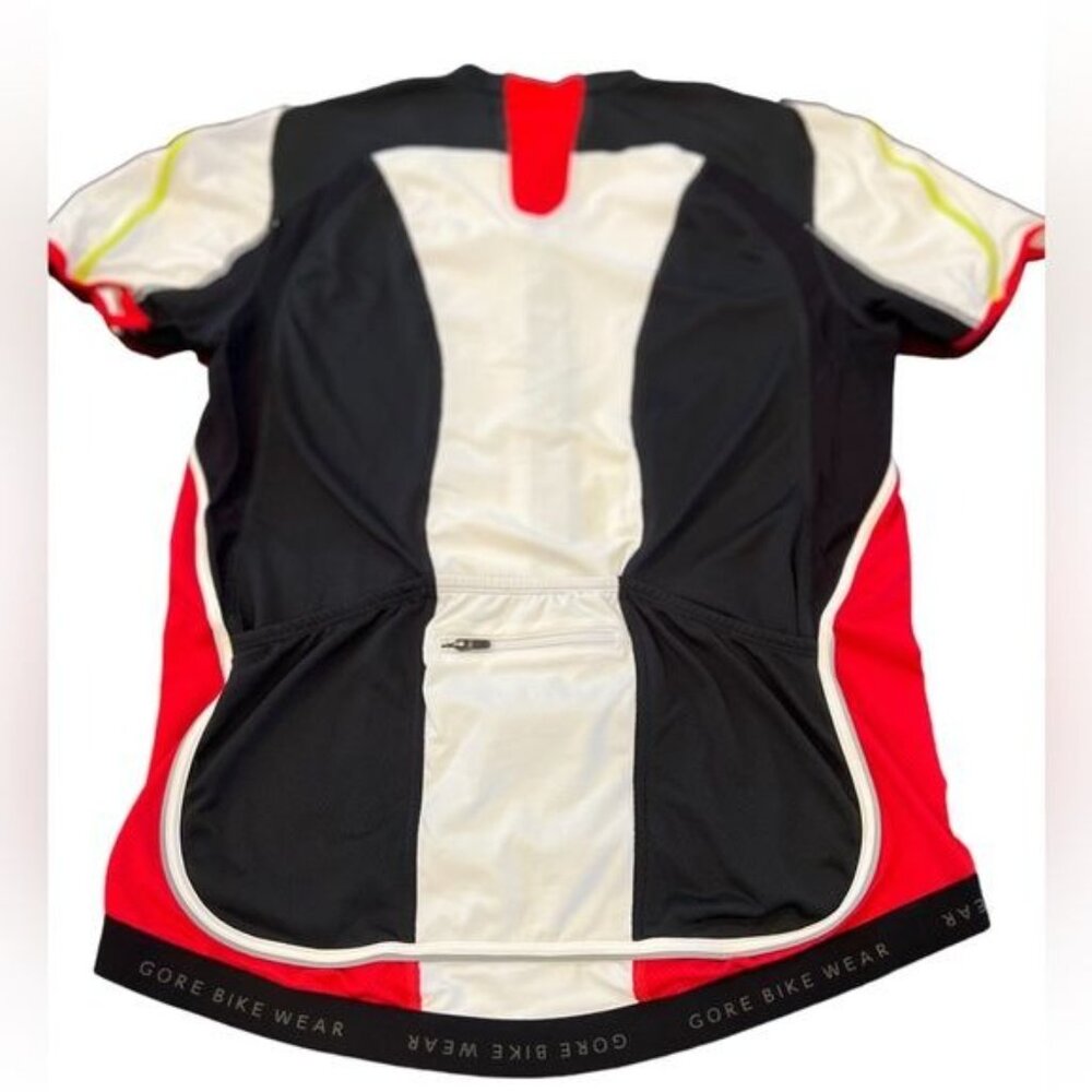 Gore Bike Wear Cycling Jersey Top Oxygen Style Size Large Red White and Black - Picture 3 of 10